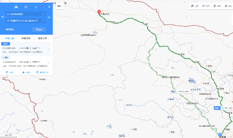 从成都到新疆乌鲁木齐轿车托运价格多少钱